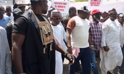 Hundreds of protesters