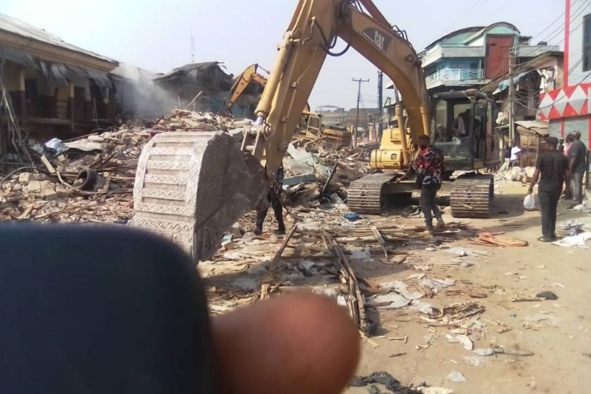 Tension as Demolition Begins at Onitsha Main Market